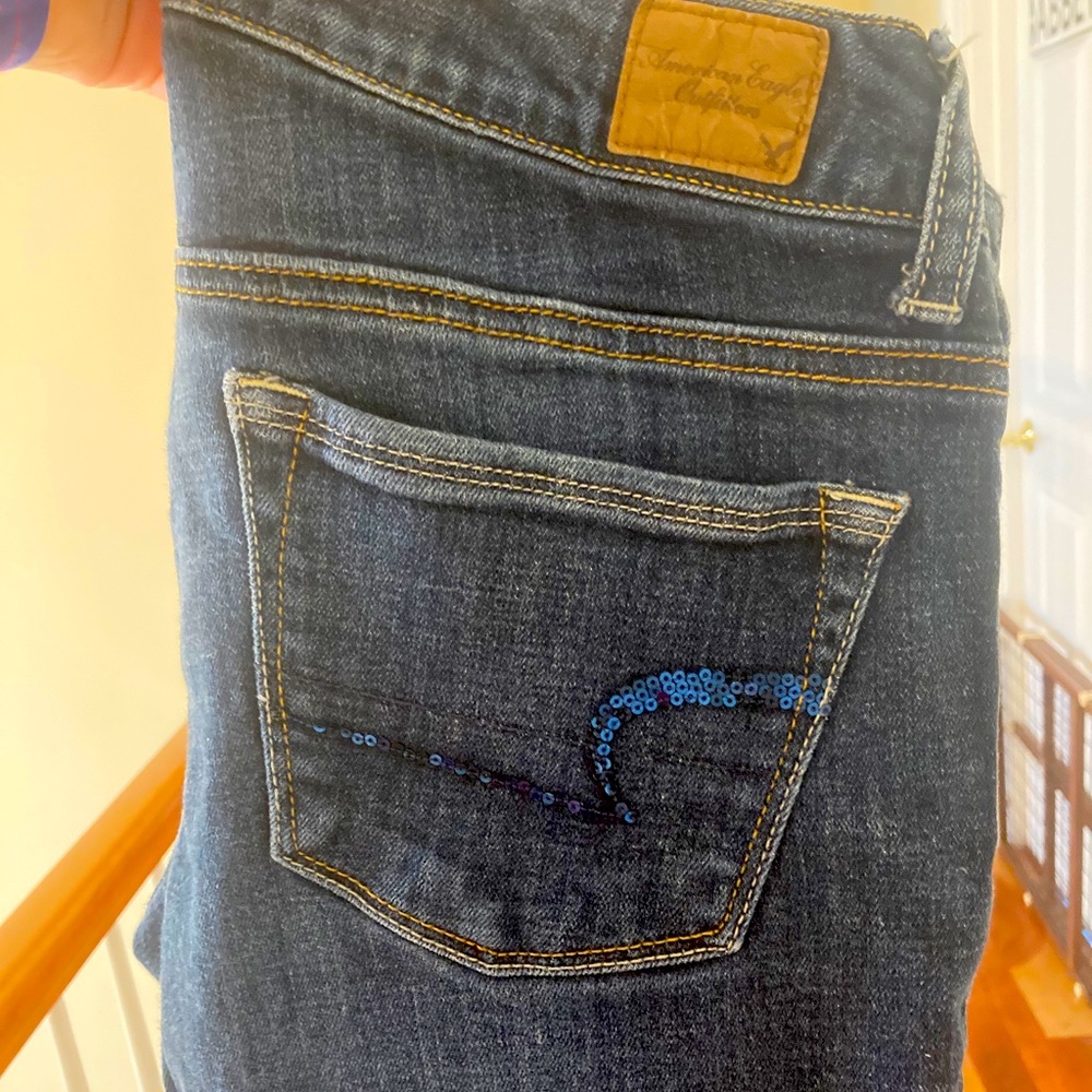 6s American Eagle Jeans w Sequined Pockets